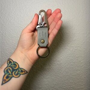 BUNDLE Portland Leather Goods Shortie Keychains in Nimbus, Jacaranda & Black 💜🩶🖤